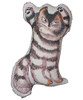 MLE The Cat That Lived A Million Times Tabby Cat Cushion Lying Down Version Black