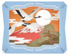 Ensky PT-324 Mount Fuji And Cranes Paper Theater
