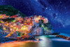 Jigsaw Puzzle Cinque Terre under a starry sky (1000 Pieces)