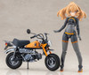 Kotobukiya Megami Device Puni Mofu Racing Tu with 1/12 Honda Z50J-1 Monkey Plastic Model