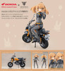 Kotobukiya Megami Device Puni Mofu Racing Tu with 1/12 Honda Z50J-1 Monkey Plastic Model
