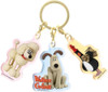 T's Factory Wallace And Gromit Three Charm Key Holder Everyone