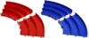  Tamiya Mini 4WD Track Special Limited Japan Cup Junior Circuit Curve Blue Red Set Of Four Per Color 69578 