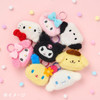  Sanrio PomPom Purin Face Shaped Mini Pouch With Carabiner 015695 