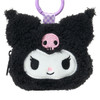  Sanrio Kuromi Face Shaped Mini Pouch With Carabiner 015865 