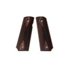 Wood Grip Government 45 Auto Diamond Checker Brown