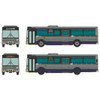  The Bus Collection Sendai City Transportation Bureau Fuji Heavy Industries 7E Blue Glass 2 Buses Set (N scale) 