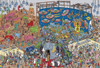 Beverly Jigsaw Puzzle Where's Wally? Dinosaurs, aliens, ghosts (1000 Pieces) 