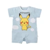  Pokemon Center Original Monpoke Blue Sky Pikachu Short Sleeve Romper 