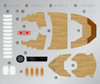  Fujimi Chibi Maru Fleet Series No. 40 Japanese battleship Ise / Hyuga Plastic Model 