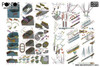 Scale 1/200 Imperial Japanese Navy Battleship Yamato 1945 Detail Up Set