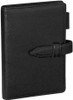 Raymay Fujii Da Vinci Oil Leather Pocket 14mm Personal Organizer - Black