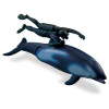 Takara Tomy Ania AL-40 Pacific White-Sided Dolphin (w/diver) (floating Ver.)