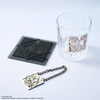 Square Enix Final Fantasy VII Rebirth Glass & Coaster Set - Shinra Electric Power Company