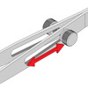 HiQparts DC Lock Tweezer - Swan Neck (1 Piece)