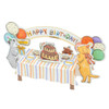 Greeting Life Birthday Card Pop Up Table Dog KE-35