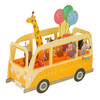 Greeting Life Birthday Card Party Bus Animal EC 35 Yellow