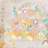 Sanrio Message Card Birthday Celebration Ribbon Attached Frame With Flowers BD280-5 461130