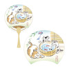 Sanrio Message Card Summer Cat And Goldfish Fan JSP 81-5 689343