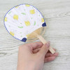 Bamboo Hand Fan Greeting Card With Note Paper Summer Card Beer