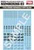  Hobby Japan HJ Modelers Decal Numbering 02 