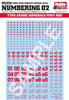  Hobby Japan HJ Modelers Decal Numbering 02 
