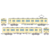 Tobu Railway Type 8500 8560 Formation Sage Cream Non-Air-Conditioned 2 Cars Set (N scale)