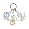  Pokemon Center Original 3-Piece Acrylic Keychain Piplup Rowlet Tandemaus Sports PokePeace 