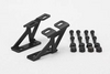 D-057LA Aluminum Low Type Wing Stay Black for Drift Cars
