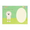 Sanrio Other Message Card For Birthday Fluffy Dog Peeking From The Door BD340-6 408301