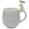  T's Factory Wallace And Gromit Mug With Figure Gray 