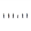 TTC 55-1020 JR Central Station Staff Summer Uniform Female Figures 6 Pcs Set (N scale)