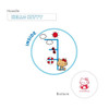 T's Factory Sanrio Hello Kitty Measuring Mug All Over Pattern