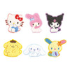 T's Factory Sanrio Fluffy Embroidered Sticker Cutely Seated / Kitty