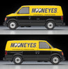 Takara Tomy Tomytec Tomica Limited Vintage Neo 1/64 LV-N344b Chevrolet Astro Van Mooneyes Yellow / Black Finished Prod