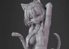 Curvaceous Tanned Catgirl Mau Unpainted Garage Kit 1/6 Scale Figure