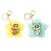 T's Factory Crayon Shin Chan Star Shaped Faux Fur Key Ring Pajamas
