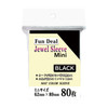 Other FD Matte Color Jewel Sleeve Mini Black 80 Pieces 