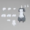  Aoshima KemoPla KO-05RGW Body Parts Set 01 Gray Wolf Color Plastic Model Accessory 