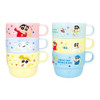  T's Factory Crayon Shin Chan Three Piece Plastic Cup Set Colorful Shin Chan 
