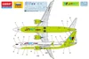 ACADEMY 1/144 Scale Boeing 737-8 Jin Air Plastic Model