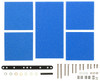 Tamiya 15512 Mini 4WD Brake Sponge Set (Mild 1/2/3mm Blue)
