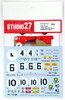Studio27 ST27-DC1123 Ferrari 512S Gelo Racing Team 4/6/10 Decal for Fujimi 1/24