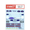 Studio27 ST27-DC1164 Porsche 962C Rothmans 1/2 WEC 1986 Decal for Hasegawa 1/24