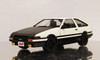 Aoshima 53133 Initial D Takumi Fujiwara AE86 Trueno Project D Ver. (Pre-painted) 1/24 scale kit
