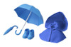 Kotobukiya ADE06 Cu-poche Extra Rainy Day's Coat and Umbrella Set Blue
