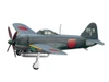 Aoshima True Fighter Planes Of WWII 1/72 Kawanishi Shiden Kou Type 11 Ver. 2 Plastic Model