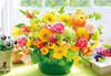 APPLEONE Jigsaw Puzzle 88-104 Beautiful Flowers Citrus Color (88 L-Pieces)