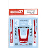 Studio27 ST27-DC1201 XJ-S "MOTUL" #3 #4 RAC Tourist Trophy 1982 Decal for Hasegawa 1/24