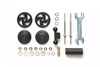 Tamiya 95358 Mini 4WD Large Dia. Stabilizer Head Set (17mm) (Black)